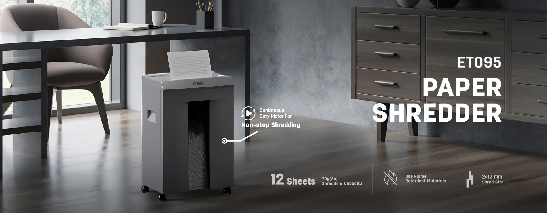 et095 paper shredder