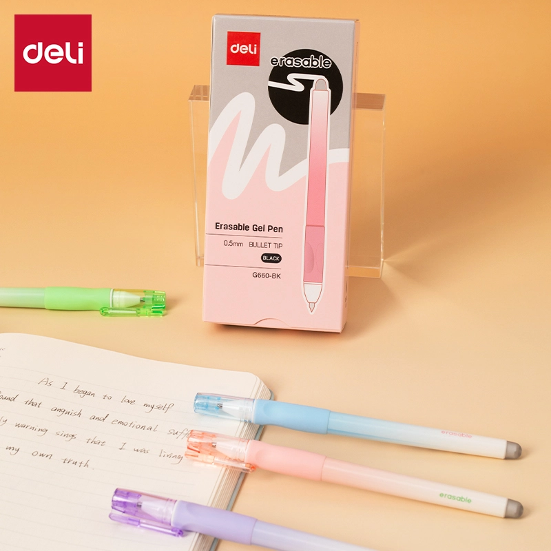 Deli-EG660-BK Erasable Gel Pen