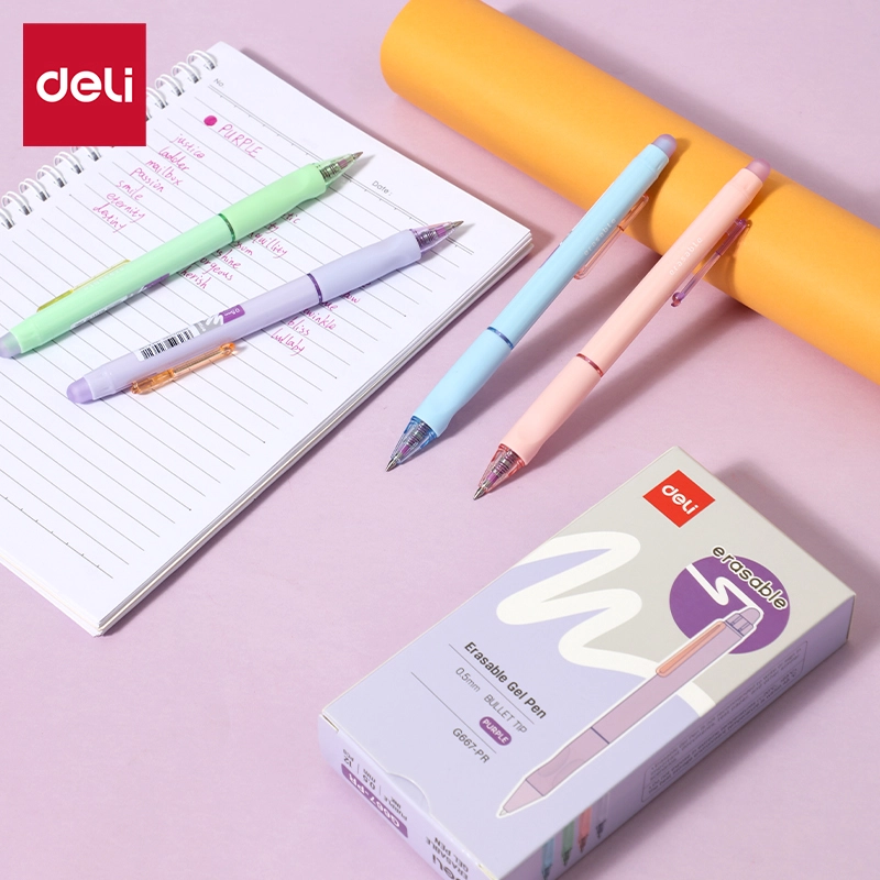 Deli-EG667-PR Erasable Gel Pen