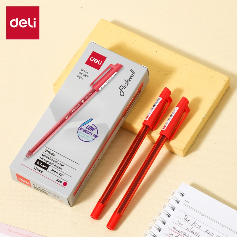 Deli-EQ100-RD Ballpoint Pen